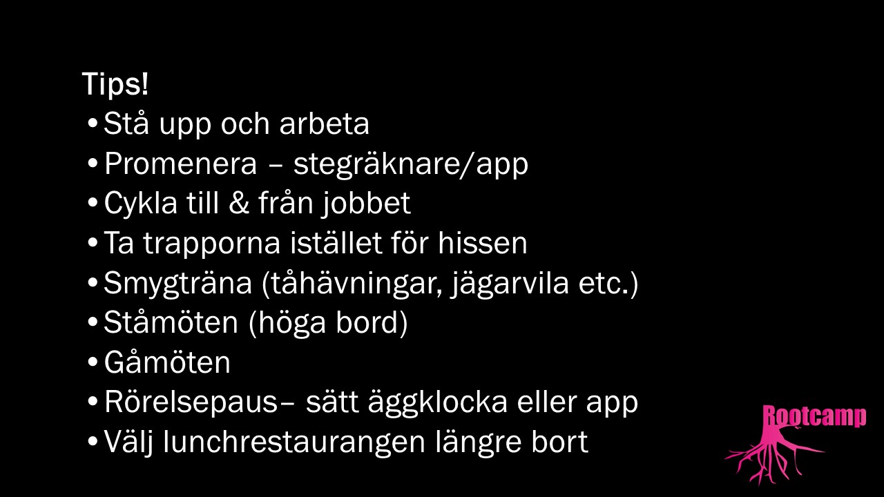 Tips vardagsmotion